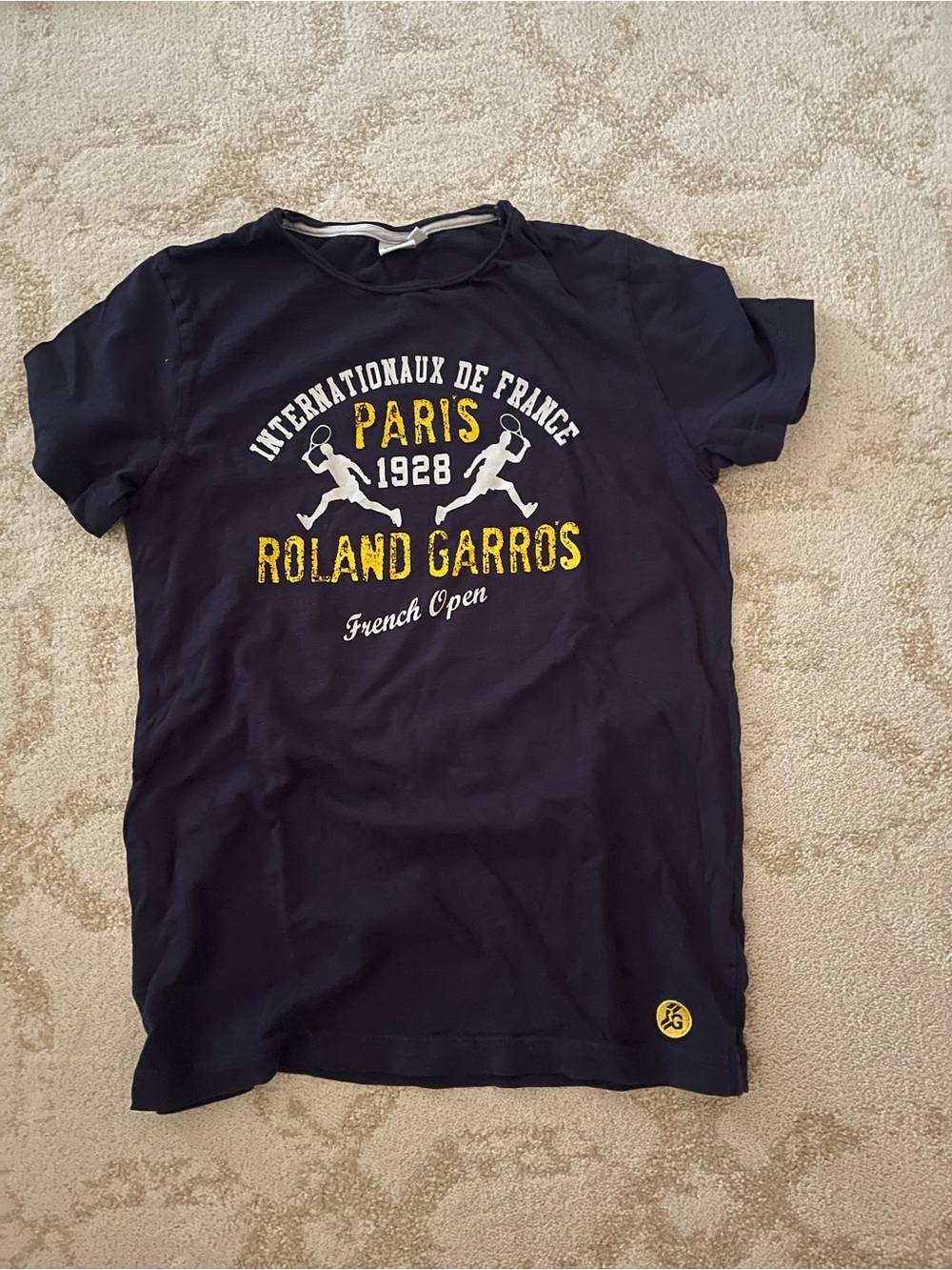 Roland Garros Paris Navy women’s medium  Graphic Tee runs small French open